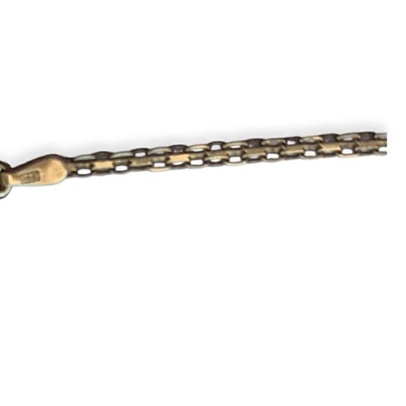 14k Gold Heart Dainty Bracelet w Small Diamond - Picture 5 of 6